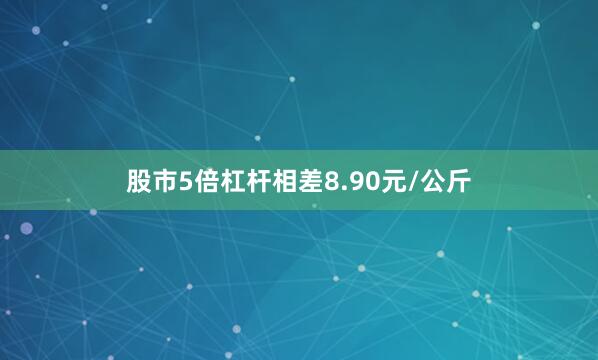 股市5倍杠杆相差8.90元/公斤