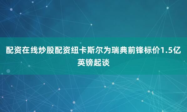 配资在线炒股配资纽卡斯尔为瑞典前锋标价1.5亿英镑起谈